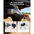 thumbnail image 5 of YANTONG Trailer Hitch Lock Kit, Compatible with 2-5/16 in Couplers, Heavy-Duty Anti-Theft Trailer Ball Lock with 3 Keys & Padlock, Prying-Resistant & Impact-Resistant, Fits for RVs, Boats, Trailers, 5 of 5