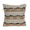 thumbnail image 1 of Parkland Collection PILH21101P Annika Bohemian Pillow Cover with Poly Insert - Beige, 1 of 1