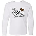 thumbnail image 3 of Inktastic Well Bless your Heart with Leopard Print Long Sleeve Youth T-Shirt, 3 of 5