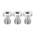 thumbnail image 1 of Unique Bargains 3/8'-16 Thread 16mm Length Camera Quick Release Screw Tripod Screw, Hex Slot Screws, Silver, 3 Pack, 1 of 5