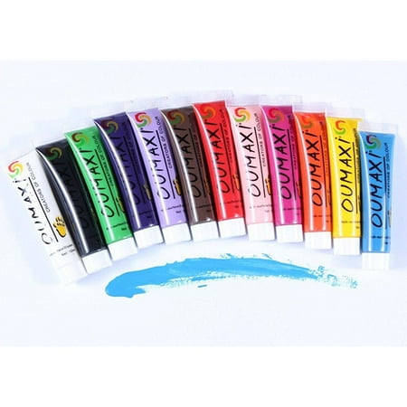 - finger angel 12 colors oumaxi acrylic paint nail art polish 3d paint decor design tips