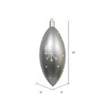 thumbnail image 2 of Vickerman MC180207 16 in. Silver Candy Drop White Snowflake Ornament, 2 of 2