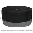 thumbnail image 5 of Sunnydaze 60" Diameter x 24" H Gray and Black Two-Tone Fire Pit Cover, Drawstring, 5 of 7