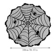 thumbnail image 2 of Halloween Table Cloth, Black Spider Web Lace Tablecloth for Round Tables, Gothic Halloween Decor for Masquerade, Scary Movie Nights, Dinner Party Table Decorations, A, 2 of 6