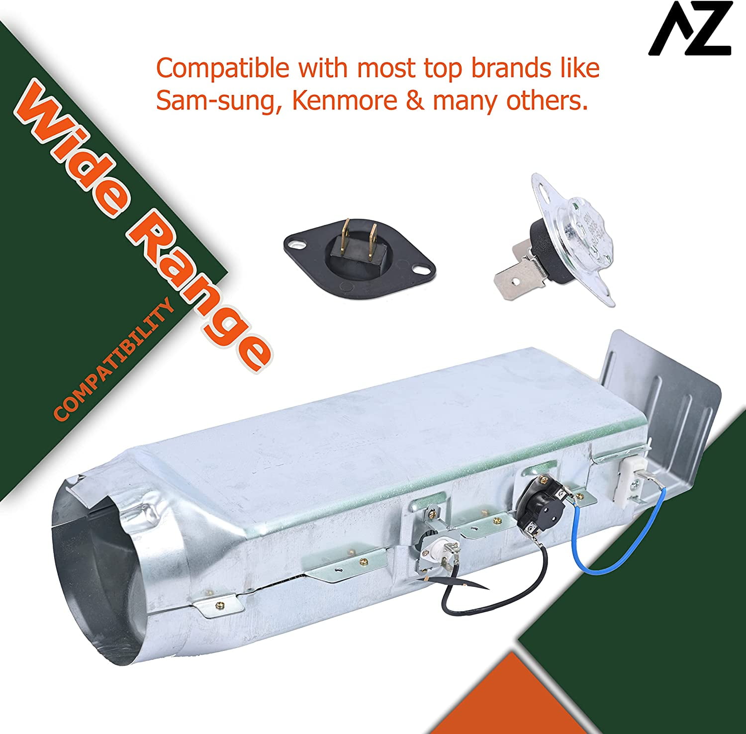 Dryer Heating Element Assembly Replaces For Samsung DV363EWBEUF/A1 DV42H5200EW/A3 DV448AEW/XAA DV361EWBEWR/A3 DV42H5200EF/A3 Dryer