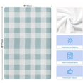 thumbnail image 5 of Aqua Plaid Kitchen Towels Set of 3, Spring Summer Farmhouse Buffalo Checkered Soft Microfiber Dish Towels, Absorbent Quick-Dry Washable Dishcloths for Kitchen Cleaning, Drying Dishes, 18x28 Inches, 5 of 9