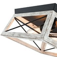 thumbnail image 6 of 2-Light Farmhouse Flush Mount Ceiling Light Metal Light Fixture for Kitchen, Hallway, Bedroom, Living Room, Foyer, 6 of 9