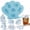Blue, variant on Silicone Ice Cube Tray with Cute Marine Life Shapes, 6-Cavity Ocean Animal Mold for Cocktail, Coffee & Chocolate, Easy Release & Dishwasher Safe