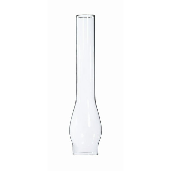 B&P Lamp® 2 5/8 Inch by 14 Inch Glass Lamp Chimney with Crystal  Clear Glass for Vintage and Antique Style Globes