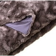 thumbnail image 3 of Faux Addict Contempo 50x80" Luxury Oversized Faux Fur Throw in Charcoal, 3 of 4