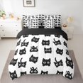 thumbnail image 2 of Castle Fairy Kids Children Black Cat Bedding Comforter Set,Gothic Animal Full Bedding Set, 2 of 8