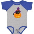 thumbnail image 3 of Inktastic Black Cat, Pumpkin, Cat With Witch Hat, Halloween Boys or Girls Baby Bodysuit, 3 of 5