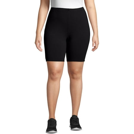 Just My Size Women's Plus Size Active Stretch Jersey Bike Short