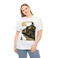 thumbnail image 4 of Unisex Heavy Cotton T-Shirt Classic Train 017, 4 of 7