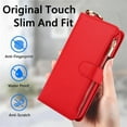 thumbnail image 6 of for Samsung Galaxy S24 Plus Wallet Case, Multi-Functional Zipper Purse Case with Card Holders, RFID Blocking Full Body Case, Shoulder Strap Wristband Crossbody Cover for Galaxy S24 Plus, Red, 6 of 7