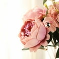thumbnail image 3 of Efavormart 2 Bushes Blush / Dusty Rose Peony, Rose Bud And Hydrangea Artificial Silk Flower Bouquets For Wedding Home Floral Decor, 3 of 8