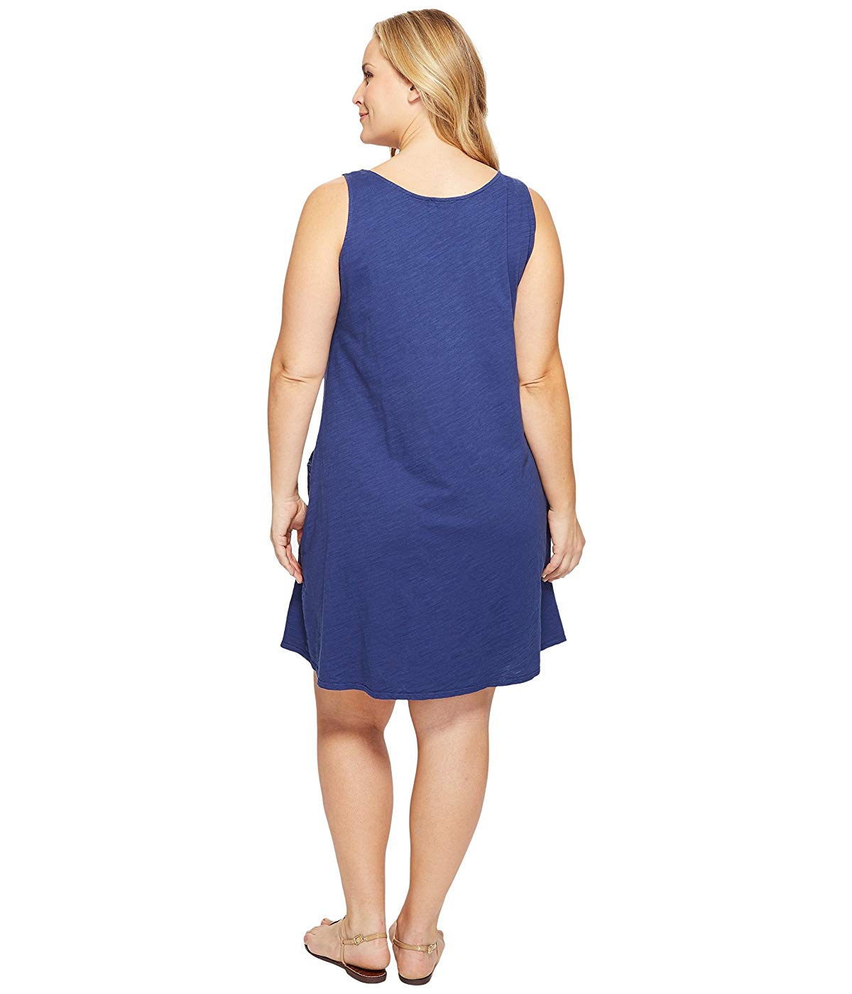 Fresh Produce Plus Size Drape Dress Moonlight Blue