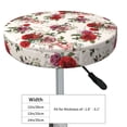 thumbnail image 4 of Susaid Rose Flowers Print Elastic Bar Stool Cover Personalized Washable Stool Cover for Barbershop Home Bar Kitchen-12 inch, 4 of 7