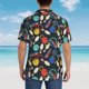thumbnail image 4 of Balery Bowling Ball Camisas hawaianas de manga corta para hombre, camisas playeras de corte holgado, camisas de vacaciones con botones,XX-Large, 4 of 7