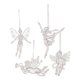 thumbnail image 1 of Acrylic Christmas Tree Hanging Ornaments for Decoration 4Pcs Transparent Angel Pendants, 1 of 5