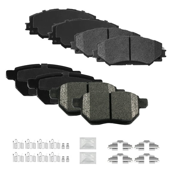 ACB ZONE 8PCS Ceramic Brake Pads for Scion Xb 2008-2015 Toyota Corolla 2009-2019, Front & Rear(D1210, D1354)