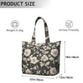thumbnail image 5 of Flower Women's Large Weekend Travel Bag Moving Canvas Handbag Thick Double Layer Beach Weekend Travel Unisex Hospital Maternity Delivery with Toiletry Waterproof, 5 of 5