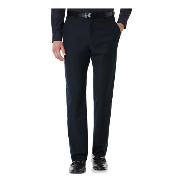 Perry Ellis Portfolio Modern Fit - Pantalones de vestir para hombre, color azul, 36 W x 29 L Perry Ellis pantalones