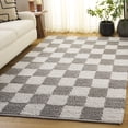 thumbnail image 2 of SAFAVIEH Natura Blazhe Checkered Area Rug, Gray/Ivory, 3' x 5', 2 of 10