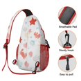thumbnail image 3 of Cute Crab Marine Adorable Sling Bag for Women Men Hiking Sling Backpack AntiTheft Sling Shoulder Bag, 3 of 6