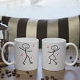 thumbnail image 3 of HiiKaa Coffee Mug Sets for Couples-Funny His & Her Gifts-Husband and Wife Anniversary Presents-Mr and Mrs Wedding or Engagement Gift,White, 3 of 7
