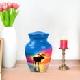thumbnail image 7 of JAGASY Moose Urn for Ashes Adult Male, Blue Small Urns for Human Ashes keepsake, Sunset Decorative Urns for Mother, Miniature Cremation Urn for Father, (3 Inch), 7 of 7