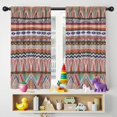 thumbnail image 5 of Blackout Kids Curtains,Multicolor Geometric Pattern Childrens Insulated Curtains Set Of 2,Bedroom Essentials,Toddler Room Decor 42x54in(106x137cm), 5 of 5