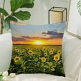thumbnail image 2 of MKHERT Sunflower Pillow Covers Pillowcase Throw Pillows 18x18 inch, 2 of 2