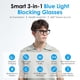 thumbnail image 2 of anteojos de sol Bluetooth para hombres y mujeres, lente de luz azul, traductor AI alimentado por GPT, batería 11H, protección UV polarizada, lentes inteligentes, control de voz, lentes inteligentes, 2 of 5