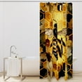 thumbnail image 2 of Bee Bathroom Curtains Set - Waterproof Printed Shower Curtain with Hooks - Bathroom Decoration, 2 of 5