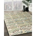 thumbnail image 2 of Ahgly Company Indoor Square Abstract Khaki Green Abstract Area Rugs, 5' Square, 2 of 6