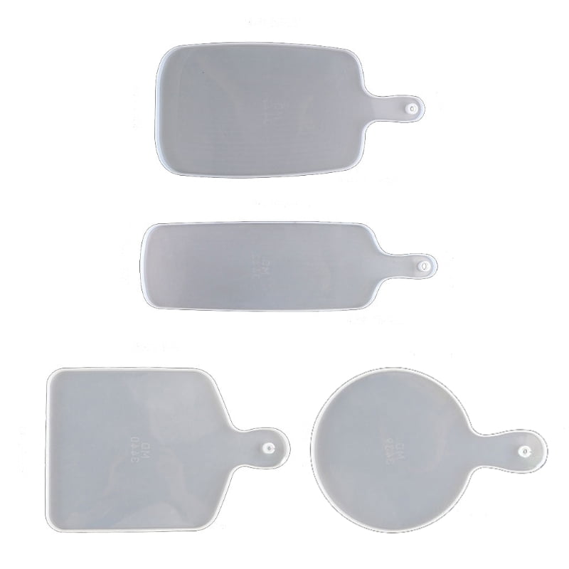 4Pcs Resin Tray Molds DIY Board Silicone Molds for DIY Resin Art Gift Home Decor