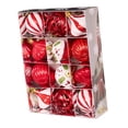 thumbnail image 1 of 12 bolas navideñas, adornos navideños decorativos, manualidades, adornos colgantes Rojo, 1 of 9