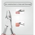 thumbnail image 6 of LNKOO Podiatrist Toenail Clippers, Professional Thick & Ingrown Toe Nail Clippers for Men & Seniors, Pedicure Clippers Toenail Cutters, Super Sharp Curved Blade Grooming Tool（2 pieces）, 6 of 12