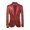 Red, variant on QSAWXQZ Men's Sequin Tuxedo Jacket Paisley Floral Shawl Long Sleeve Lapel V Neck Button Blazer for Prom Wedding Gold XL