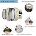 thumbnail image 3 of FORMRS Kids Backpack for School Unisex 17" Casual Bookbag Travel Daypack with Compartment Pockets, Sage Green Stripe Pattern, 3 of 7