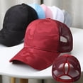 thumbnail image 3 of Travelwant Trucker Hat Mesh Cap Solid Colors Lightweight with Adjustable Strap Small Braid, 3 of 7