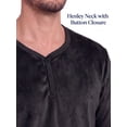 thumbnail image 4 of MINTREUS Mens Flannel Pajamas Set 2 Piece Long Sleeve Pjs Pijama Fleece Winter Henley Neck Lounge Sets Sleepwear with Pockets, 4 of 9