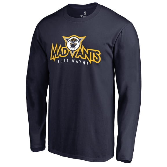 Men's Fort Wayne Mad Ants Navy Fort Wayne Mad Ants Primary Logo Long Sleeve T-Shirt
