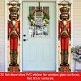 thumbnail image 2 of 2pcs, 2D Flat/ Flat art decorative banner decoration, winter design patterns, universal daily wall decoration, elegant daily front door decoration, party banner, decorative flag, home kitchen window,, 2 of 5