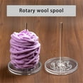 thumbnail image 6 of Clear ABS Yarn Holder Rotating Thread Yarn Holder Yarn Holder Stands Yarn Dispenser Thread Spool Holder for Knitting, 6 of 15