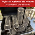 thumbnail image 3 of Cesta para parrilla rodante Cesta para parrilla cilíndrica Cesta para parrilla rodante de acero inoxidable sin tenedor, Parrilla para parrilla Accesorios para cocinar al aire libre Parrilla para, 3 of 5