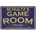 thumbnail image 1 of SCHULTZ'S Blue Game Room Sign Metal 16 x 24 Matte Finish Metal 116240002413, 1 of 1