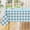 Aquamarine and White, variant on Rectangle Waterproof Vinyl Table Cloth, Buffalo Flannel Backed Tablecloth, Wipeable Plastic Table Cover for Christmas (60" x 84", Red and Black)