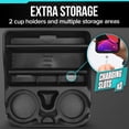 thumbnail image 3 of Moblorg Mini Center Console Organizer with Cup Holders for Cars, Trucks, Minivans, and SUVs, 3 of 6